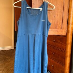 💙Columbia lightweight Blue Sleeveless Dress Performance Fishing Gear size small💙